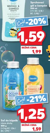Bevola sprchovací gél a šampón