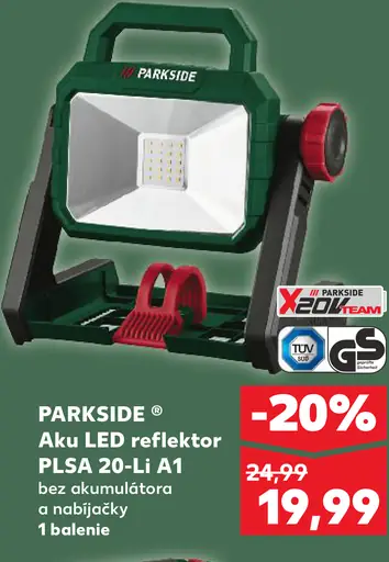 PARKSIDE Aku LED reflektor PLSA 20-Li A1