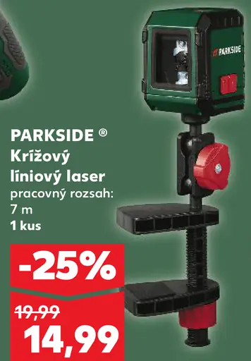 Parkside laserový merač vzdialenosti/krížový líniový laser