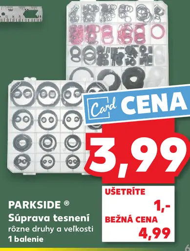 Parkside súprava tesnení