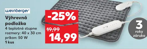 Weinberger vyhrievacia podložka