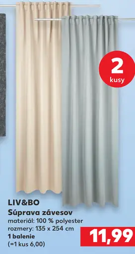 LIV&BO Súprava závesov