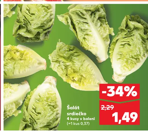 Šalát srdiečko 4 kusy v balení