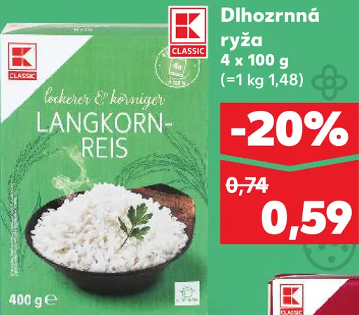 K-Classic dlhozrnná ryža