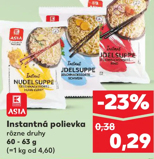 K-Classic Asia instantná polievka