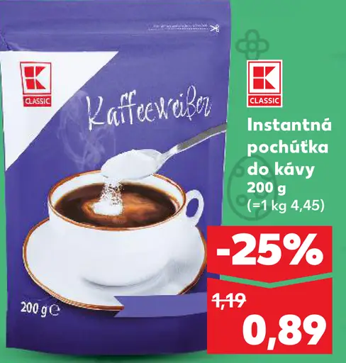 K-Classic Instantná pochúťka do kávy