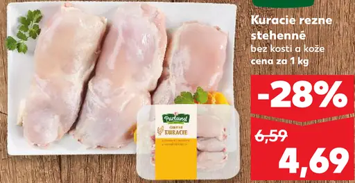 Purland kuracie rezne stehenné bez kosti a kože