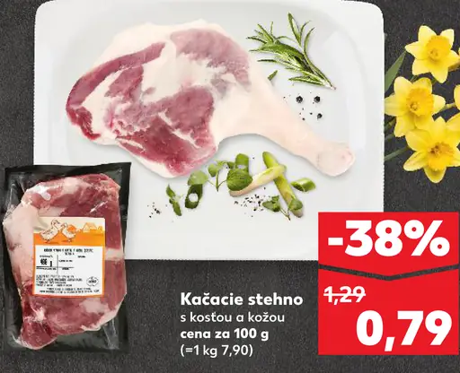 Kačacie stehná s kožou