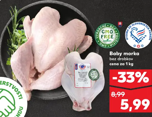 Baby morka bez drobkov