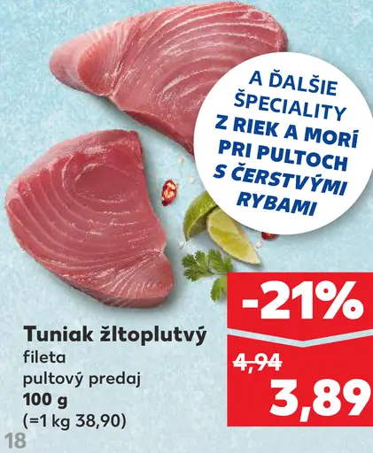 Tuniak žltoplutvý filety