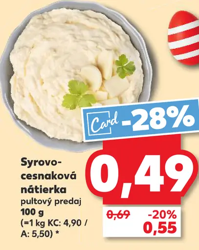 Syrovo-cesnaková nátierka