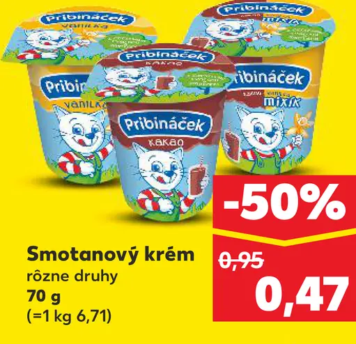 Pribináček smotanový krém