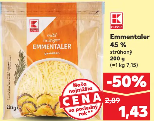 K-Classic Emmentaler 45 %