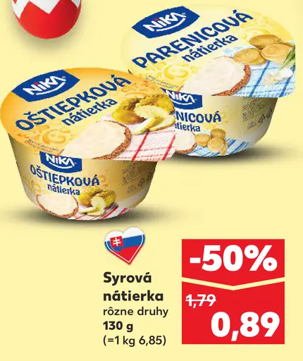 Nika Oštiepoková a parenicová nátierka rôzne druhy