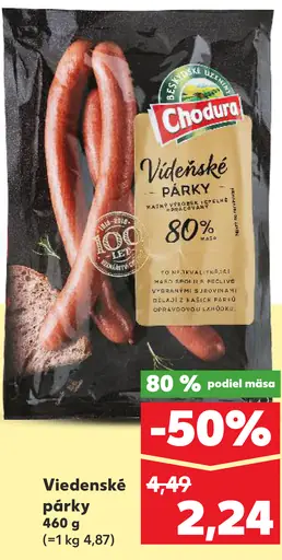 Chodura Viedenské párky