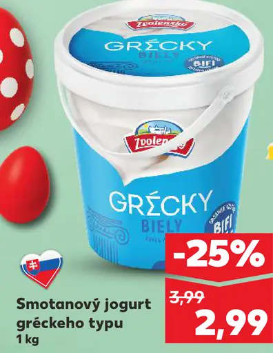 Zvolenský Smotanový jogurt grécky typ biely