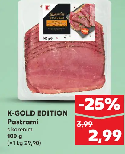 K-Gold Edition pastrami s korením
