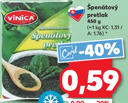 Vinica Špenátový pretlak