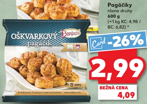 Bombici Oškvarkový pagáčik rôzne druhy