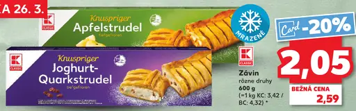 K-Classic Závin rôzne druhy