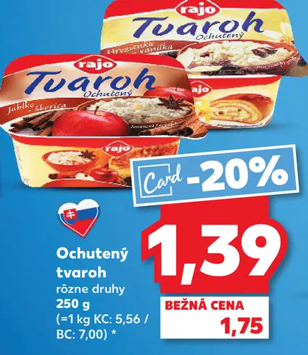 Rajo tvaroh ochutený
