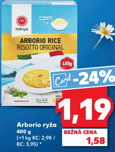 Mánya Arborio ryža