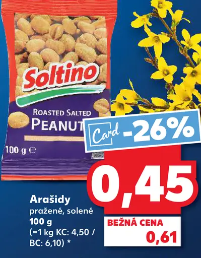 Soltino arašídy pražené solené