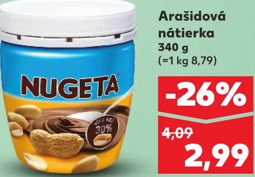 Nugeta Arašidová nátierka