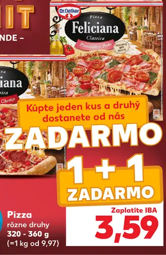Dr. Oetker Feliciana mrazená pizza rôzne druhy