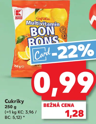 K-Classic Multivitamin Bon Bons cukríky