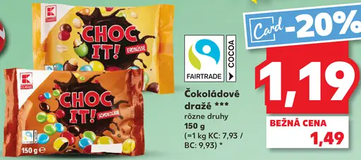 K-Classic Choc It! čokoládové dražé