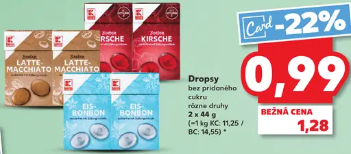 K-Classic Dropsy bez pridaného cukru