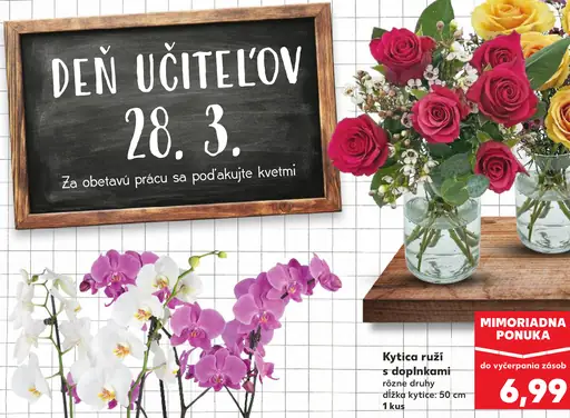 Kytica ruží s doplnkami