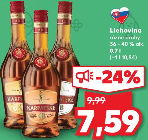 Karpatské brandy špeciál liehovina