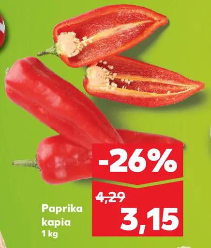 Paprika kápia červená čerstvá
