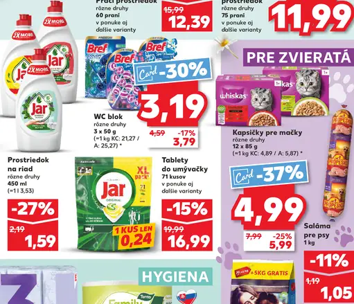 Jar prostriedok na riad rôzne druhy