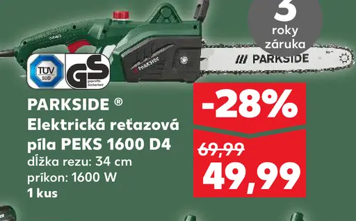 Parkside elektrická reťazová píla PEKS 1600 D4