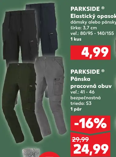 Parkside elastický opasok dámsky alebo pánsky