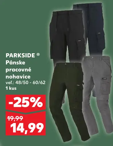 Parkside Pracovné nohavice
