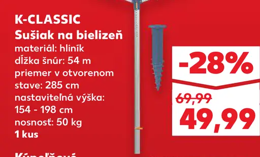 K-CLASSIC Štipce na bielizeň