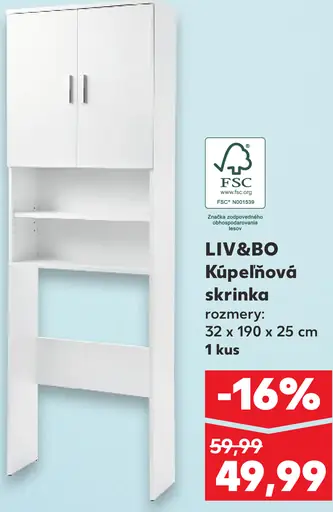 LIV&BO kúpeľňová skrinka-vysoká
