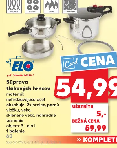 ELO Súprava tlakových hrncov