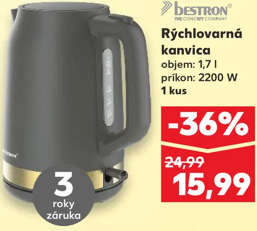 Bestron Rýchlovarná kanvica