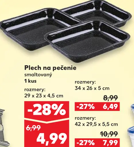 Plech na pečenie smaltovaný