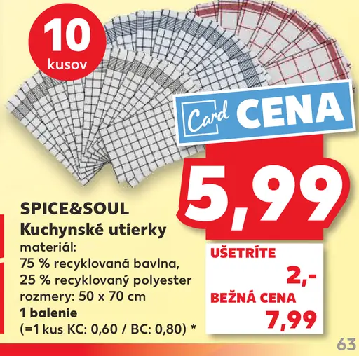SPICE&SOUL Kuchynské utierky