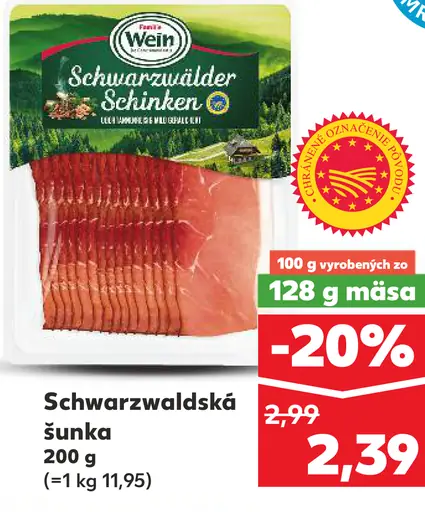 Wein Schwarzwaldská šunka