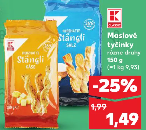 K-Classic Maslové tyčinky