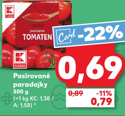 K-Classic Pasírované paradajky