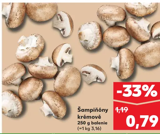 Šampiňóny krémové