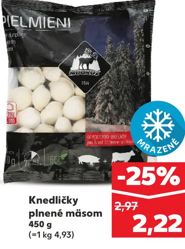 K-Classic Knedličky plnené mäsom mrazené